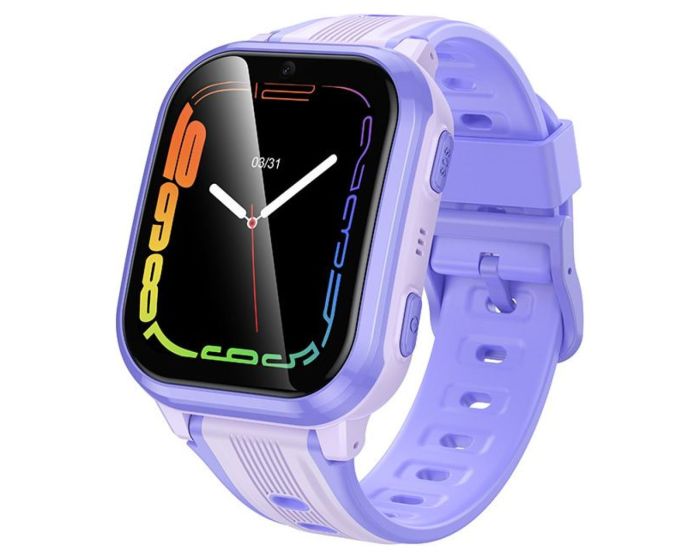 HOCO Y108 Kids 1,69" GPS / 4G / SOS SIM with Call Function Smartwatch for Kids - Purple - MT84497