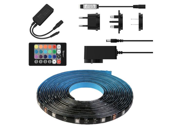 Sonoff LED L2-5M Kit Intelligent Waterproof Strip 5m LED Ταινία RGB με Τηλεκοντρόλ και WiFi / BT