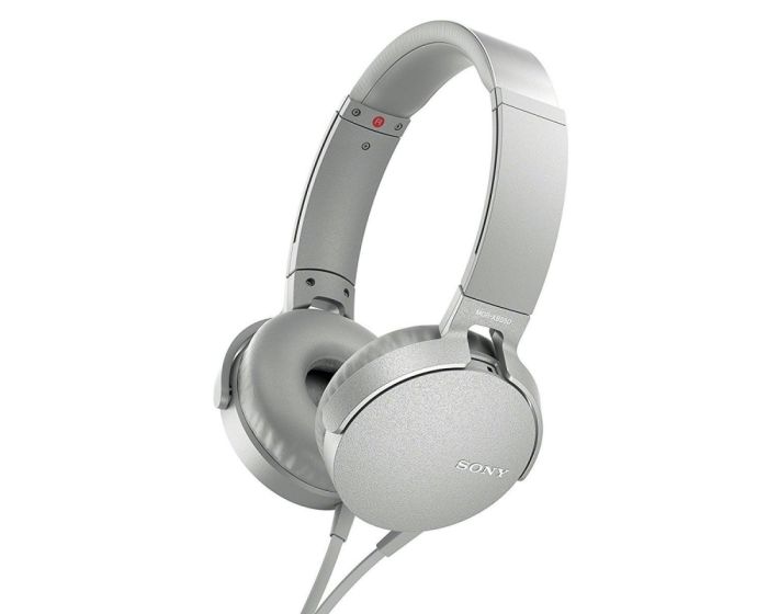 SONY Extrabass Stereo Headphones (MDR-XB550AP) Ενσύρματα Ακουστικά - White