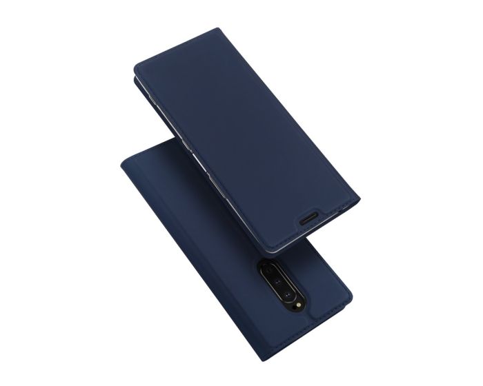 DUX DUCIS SkinPro Wallet Case Θήκη Πορτοφόλι με Stand - Navy Blue (Sony Xperia 1)