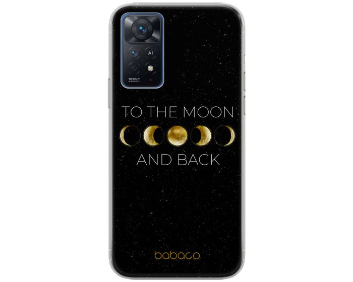 Babaco Space Silicone Case (BPCSPACE1892) Θήκη Σιλικόνης 003 To The Moon and Back Black (Xiaomi Poco M4 Pro 5G / Redmi Note 11T 5G / 11S 5G)