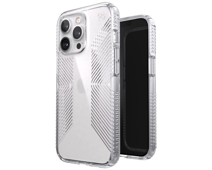 Speck Perfect-Clear with Grips Microban Protective Case - Clear (iPhone 13 Pro)