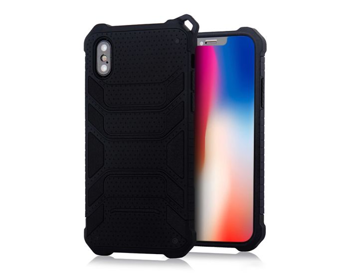 Spider Hybrid Armor Case Rugged Cover Black (iPhone X / Xs)