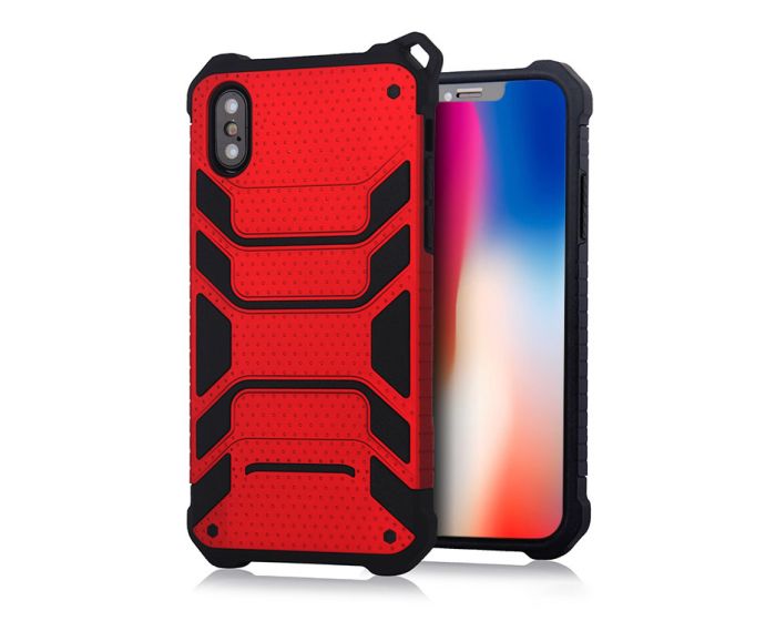 Spider Hybrid Armor Case Rugged Cover Red (iPhone X / Xs)