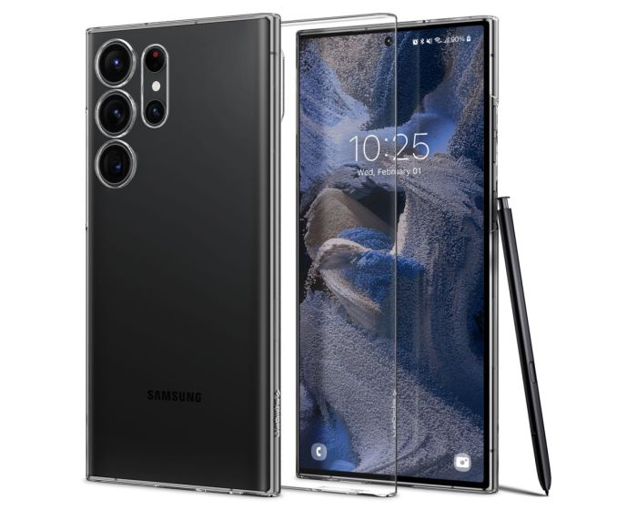 Spigen Air Skin Case Εξαιρετικά Λεπτή Θήκη (ACS05635) Crystal Clear (Samsung Galaxy S23 Ultra)