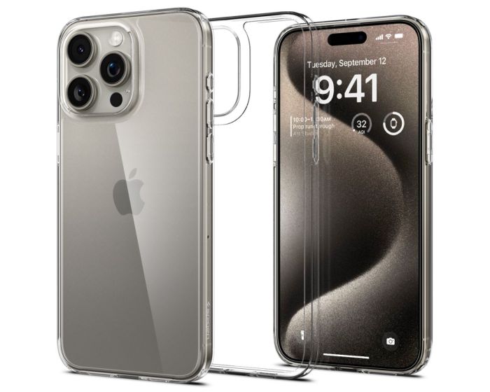 Spigen Air Skin Hybrid Case (ACS06554) Crystal Clear (iPhone 15 Pro Max)