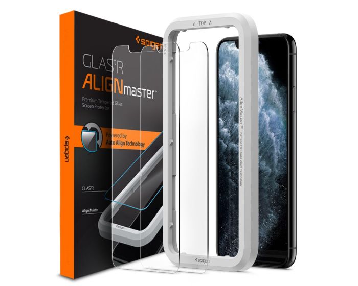 Spigen ALM Glas.tR Slim 2-Pack Premium Tempered Glass (AGL00101) (iPhone 11)