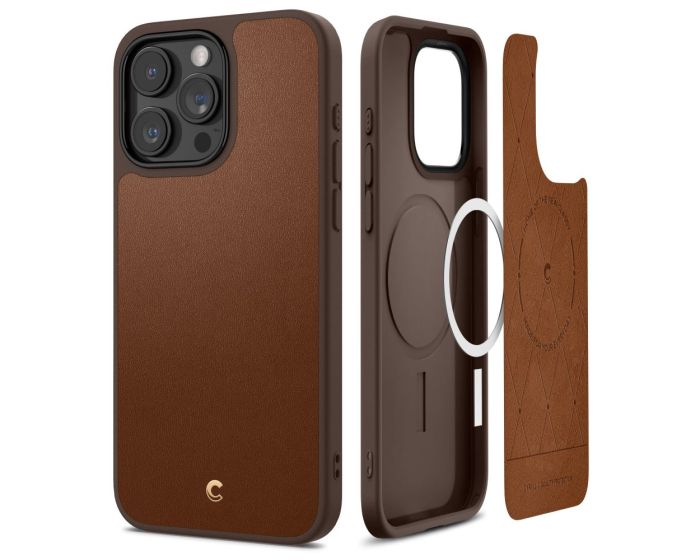 Spigen Cyrill Kajuk Mag MagSafe Case (ACS06771) Saddle Brown (iPhone 15 Pro)