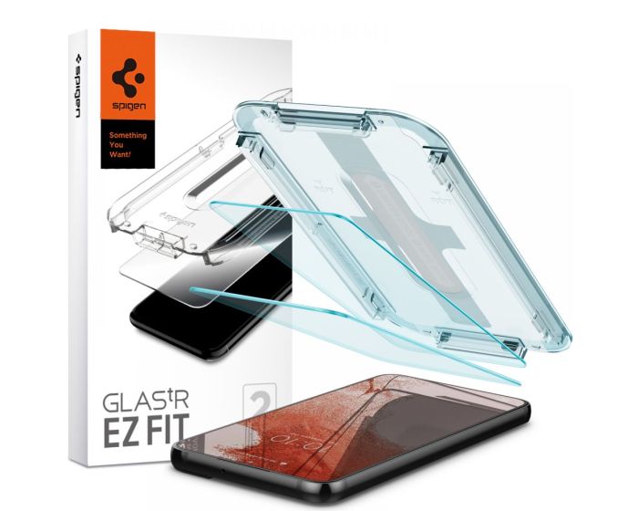 Spigen Oleophobic Coated Glas.tR EZ FIT Premium Tempered Glass (AGL04151) 2-Pack (Samsung Galaxy S22 5G)
