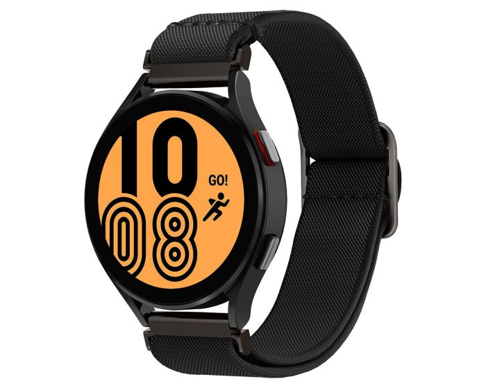 Spigen Fit Lite Strap (AMP04040) Black - Samsung Galaxy Watch 4 / 5 / 5 Pro / 6 / 7 / FE (40/42/43/44/45/46/47mm)