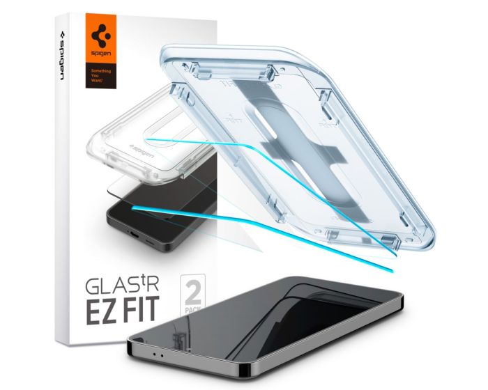 Spigen Oleophobic Coated Glas.tR EZ FIT Premium Tempered Glass (AGL07440) 2-Pack (Samsung Galaxy S24)
