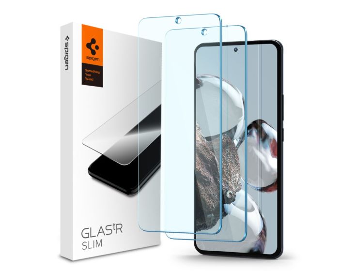 Spigen Oleophobic Coated Glas.tR Slim Premium Tempered Glass 2-Pack (AGL05918) (Xiaomi 12T / 12T Pro)