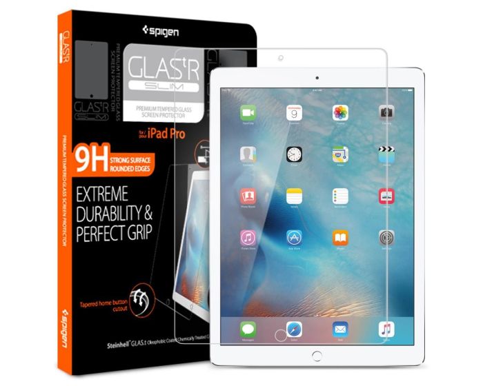 Spigen Oleophobic Coated Glas.tR Full Cover Premium Tempered Glass (068GL25594) (iPad Pro 12.9'' 2018 / 2020 / 2021 / 2022)