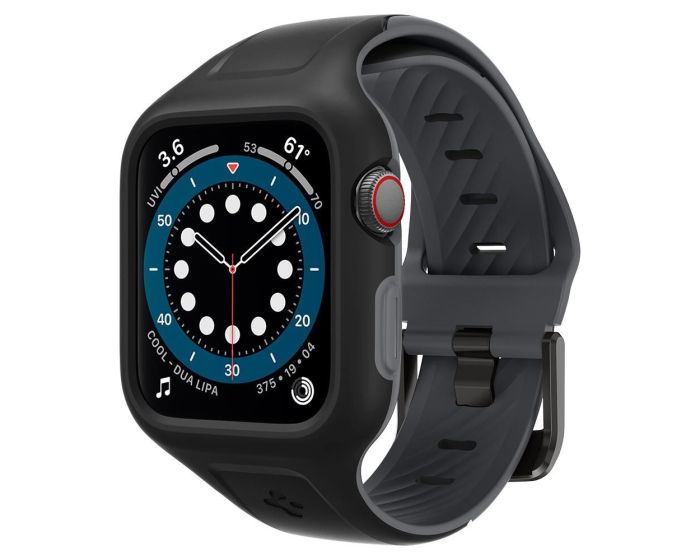 Spigen Liquid Air Pro Case (AMP02020) Black Θήκη Σιλικόνης (Apple Watch 40mm 1/2/3/4/5/6/SE)