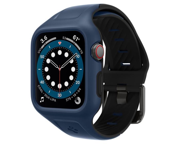 Spigen Liquid Air Pro Case (ACS02225) Blue Θήκη Σιλικόνης (Apple Watch 44mm 1/2/3/4/5/6/SE)