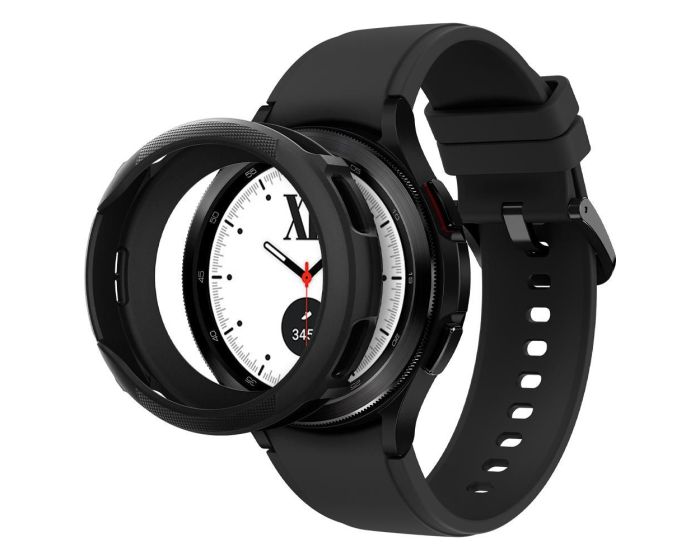 Spigen Liquid Air Case (ACS03141) Matte Black Θήκη Σιλικόνης (Samsung Galaxy Watch 4 Classic 42mm)