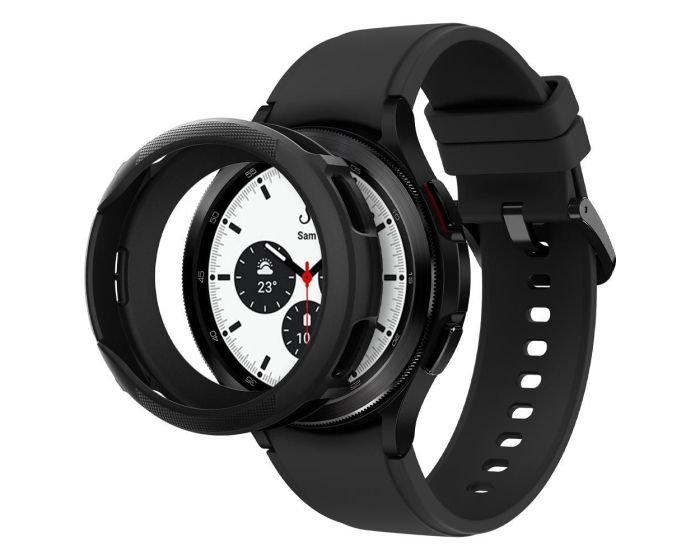 Spigen Liquid Air Case (ACS03140) Matte Black Θήκη Σιλικόνης (Samsung Galaxy Watch 4 Classic 46mm)