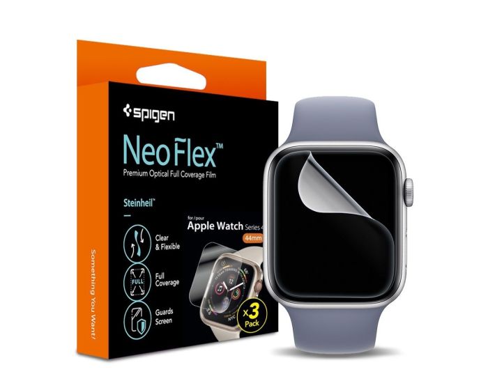 Spigen Neo Flex HD Premium Full Coverage Screen Protector (061FL25575) 3 Pieces για το Apple Watch - 40mm (Series 4/5/6/SE)