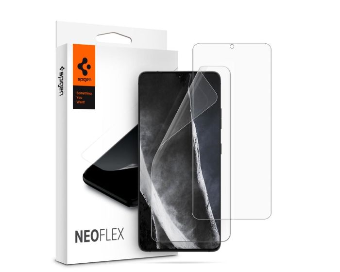Spigen Neo Flex HD Premium Full Coverage Screen Protector (AFL02533) 2 Pieces (Samsung Galaxy S21 Ultra 5G)
