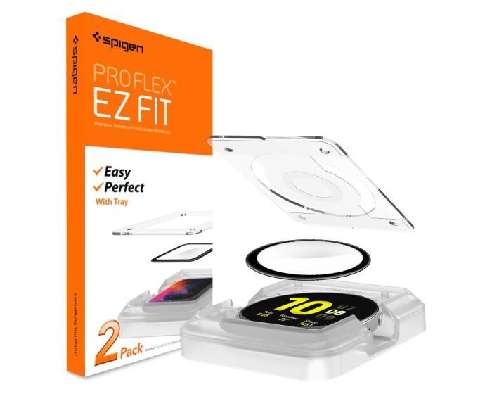 Spigen ProFlex ''EZ FIT'' 2-Pack Screen Protector Black (AFL01222) Samsung Galaxy Watch Active 2 44mm