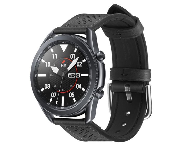 Spigen Retro Fit PU Leather Band (603MP26445) Black - Samsung Galaxy Watch 3 45mm
