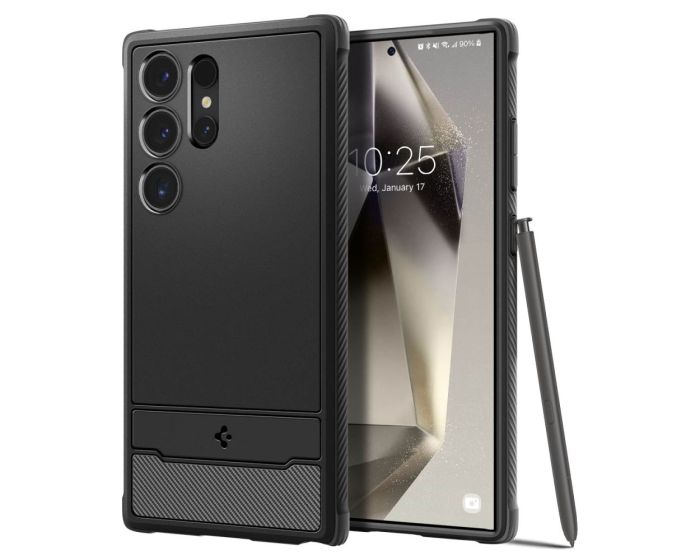 Spigen Rugged Armor Tough Case (ACS07286) Matte Black (Samsung Galaxy S24 Ultra)