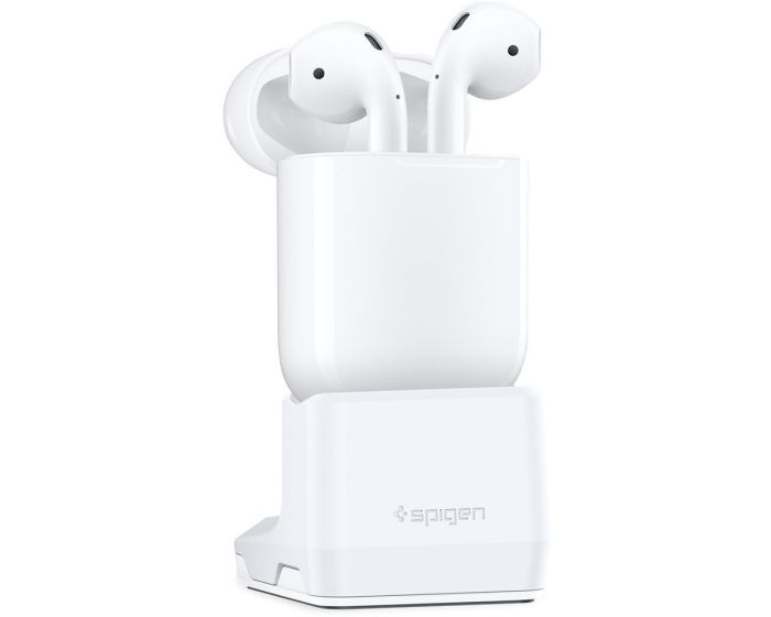 Spigen S313 Airpods Stand (000CD21203) Βάση Φόρτισης για Airpods - White