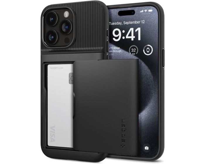 Spigen Slim Armor CS Case (ACS06589) Black (iPhone 15 Pro)