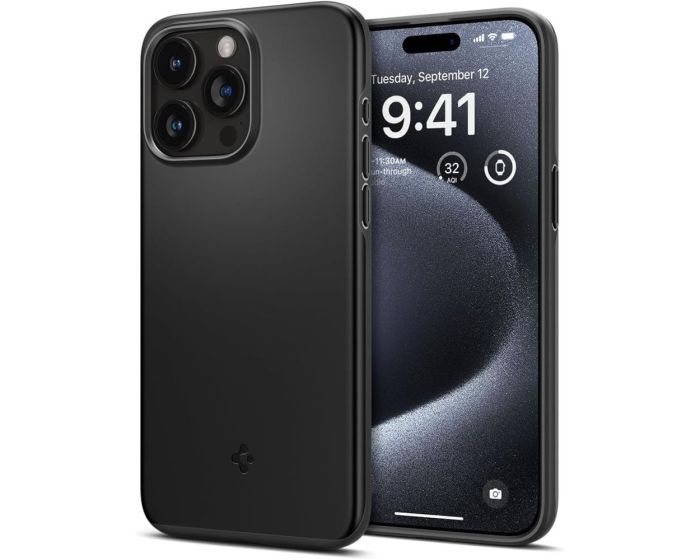 Spigen Thin Fit Case (ACS06686) Black (iPhone 15 Pro)