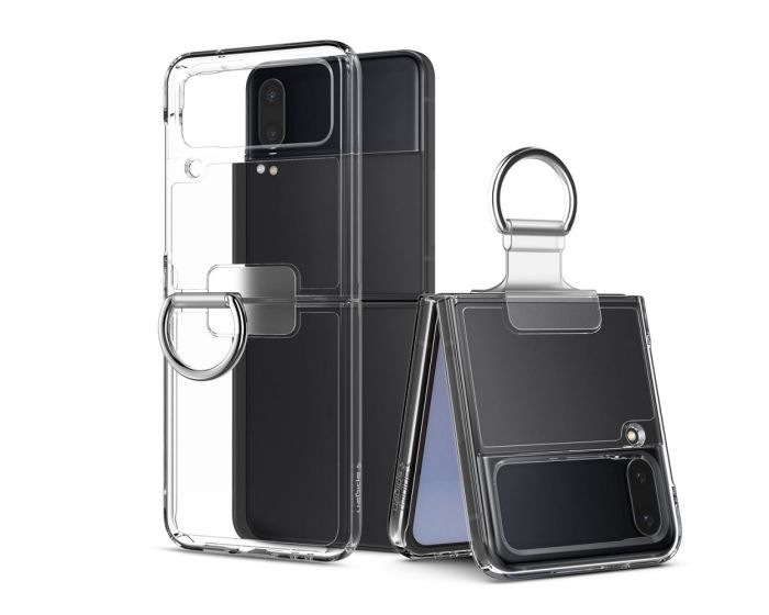 Spigen Thin Fit Ring Cover Case (ACS05115) Σκληρή Θήκη Crystal Clear (Samsung Galaxy Z Flip4)