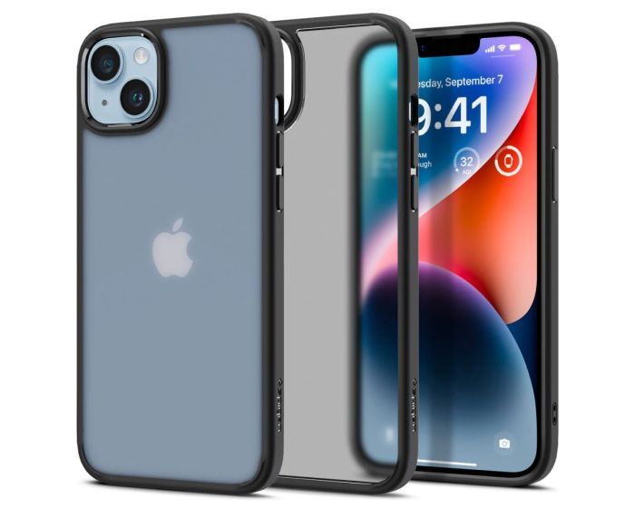 Spigen Ultra Hybrid Case (ACS04901) Frost Black (iPhone 14 Plus / 15 Plus)