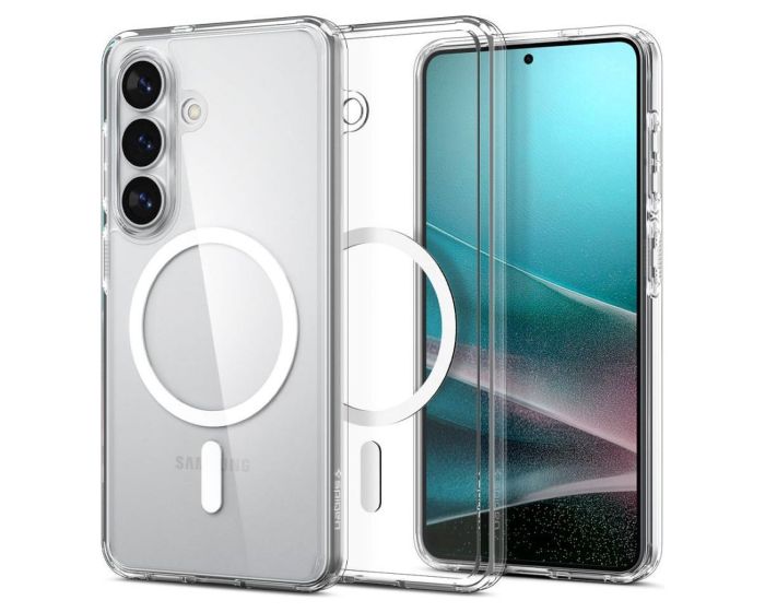 Spigen Ultra Hybrid Mag MagSafe Case (ACS10734) Clear / White (Samsung Galaxy S26) - MT82778