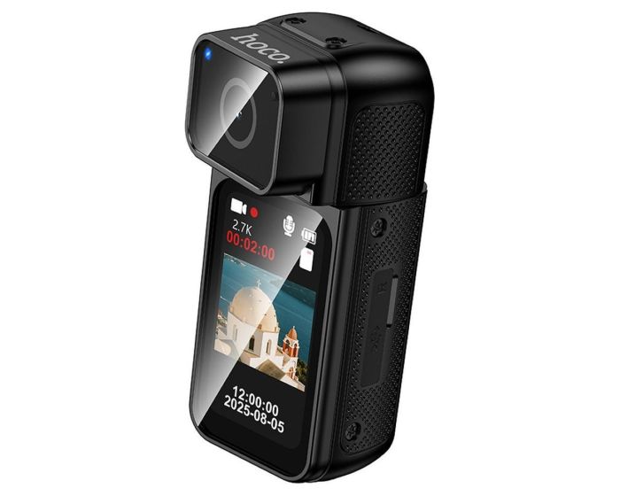 HOCO DV105 Sports Action Camera with Screen 1.47" IPS 2K/15fps Wi-Fi Κάμερα - Black - MT81976
