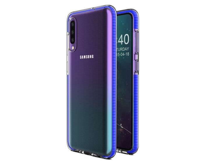 Spring Case Διάφανη Θήκη Σιλικόνης Blue (Samsung Galaxy A40)