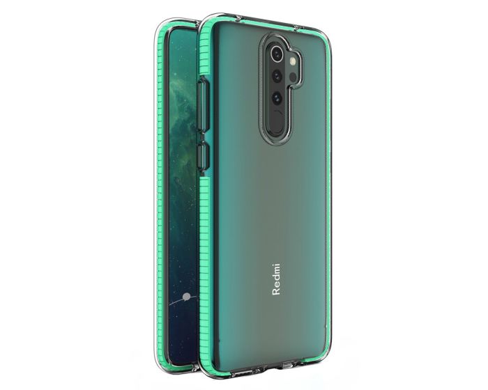 Spring Case Διάφανη Θήκη Σιλικόνης Mint (Xiaomi Redmi Note 8 Pro)