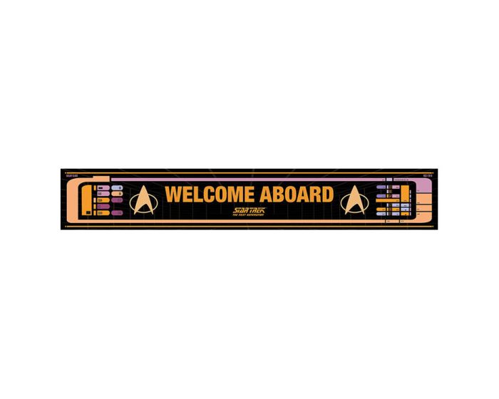 Star Trek (Welcome aboard) Wooden Sign - Ξύλινη Ταμπέλα Διακόσμησης 13x80cm