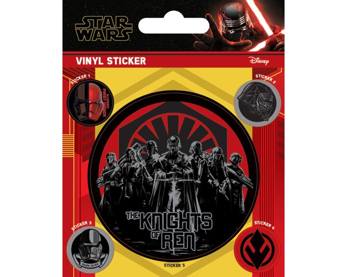 Star Wars: The Rise of Skywalker (The Knights Of Ren) Vinyl Sticker Pack - Σετ 5 Αυτοκόλλητα