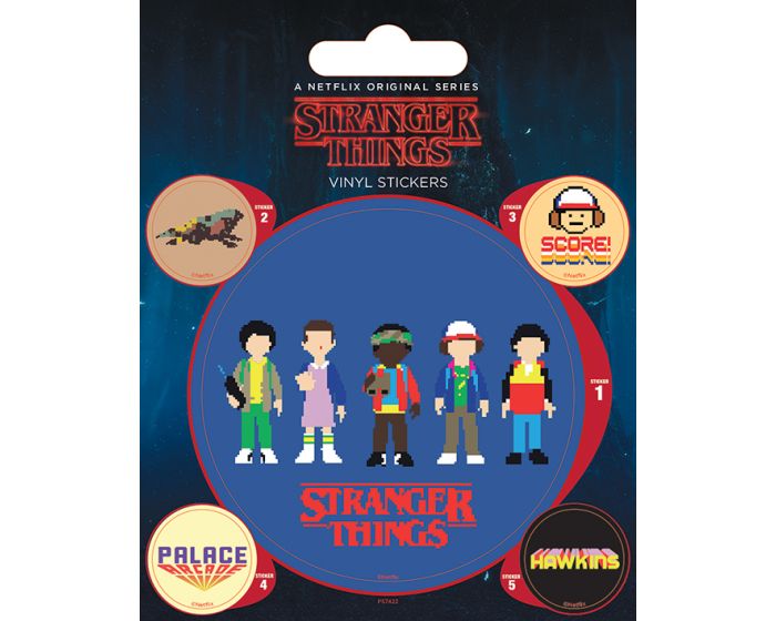 Stranger Things (Arcade) Vinyl Sticker Pack - Σετ 5 Αυτοκόλλητα