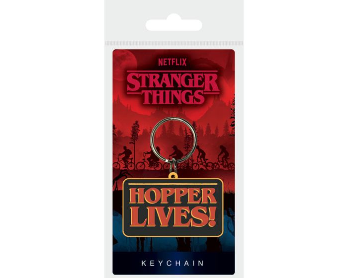 Stranger Things (Hopper Lives) Rubber Keychain - Μπρελόκ