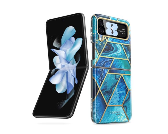 i-Blason Ανθεκτική Θήκη Cosmo Full Body Case Marble Blue (Samsung Galaxy Z Flip4)