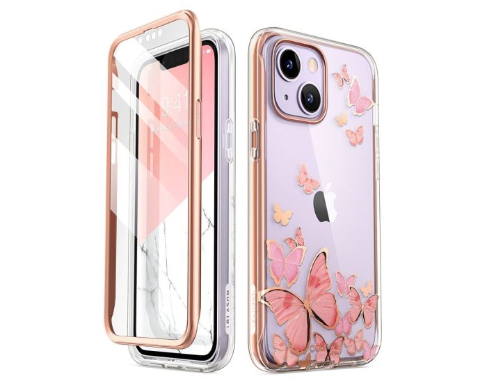 i-Blason Ανθεκτική Θήκη Cosmo Full Body Case With Built-In Screen Protector Pink Fly (iPhone 13 / 14)