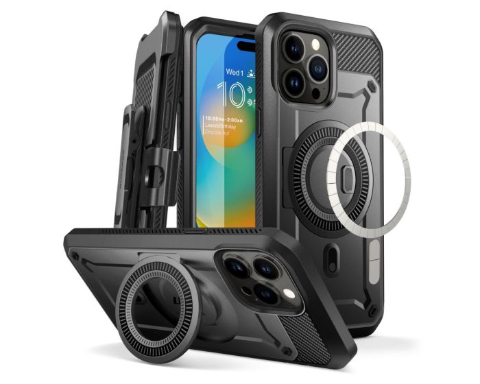SUPCASE Ανθεκτική Θήκη Unicorn Beetle Pro Mag MagSafe - Black (iPhone 15 Pro)