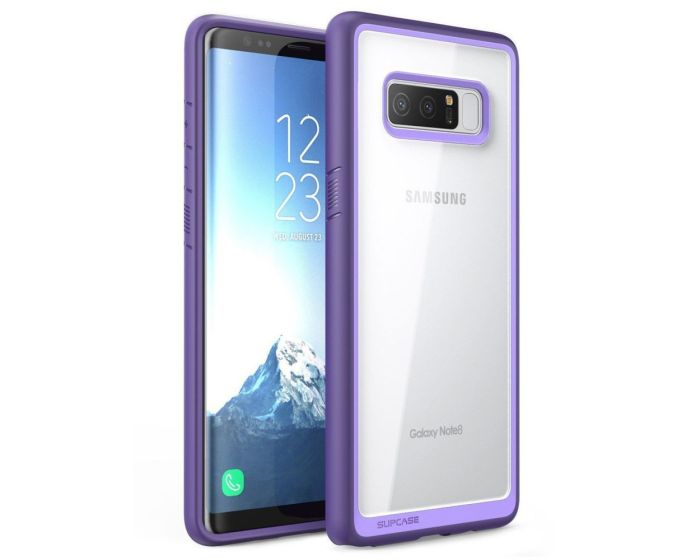SUPCASE Ανθεκτική Θήκη Unicorn Beetle Style - Clear / Purple (Samsung Galaxy Note 8)