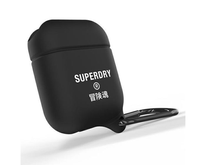 SuperDry AirPods Waterproof Hang Case Αδιάβροχη Θήκη για AirPods - Black