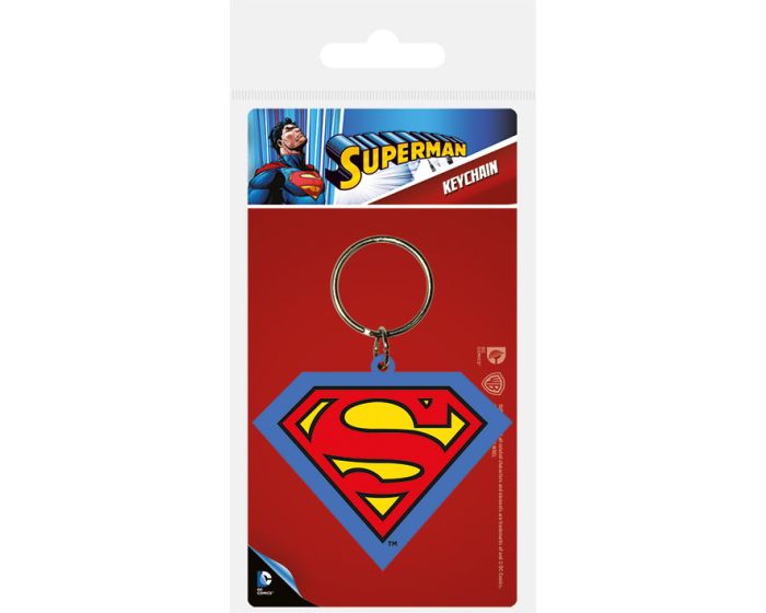 Superman (Shield) Rubber Keychain - Μπρελόκ