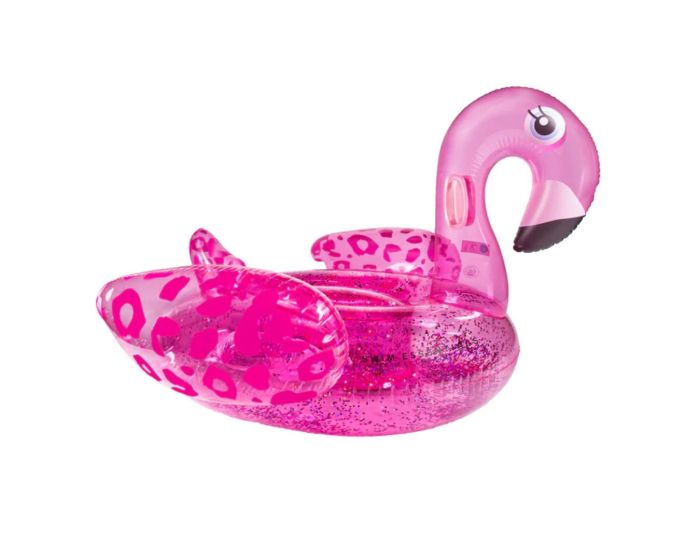 Swim Essentials Στρώμα Θαλάσσης 160cm για Παιδιά από 6 Ετών - Neon Leopard Flamingo