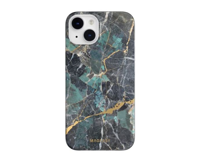 SwitchEasy Marble Hybrid Case (MPH061017EB22) Emerald Blue (iPhone 14)