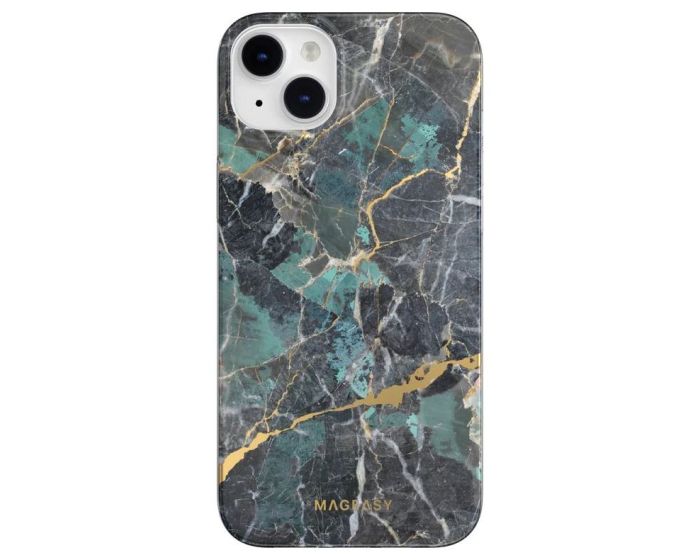SwitchEasy Marble Hybrid Case (MPH067017EB22) Emerald Blue (iPhone 14 Plus)