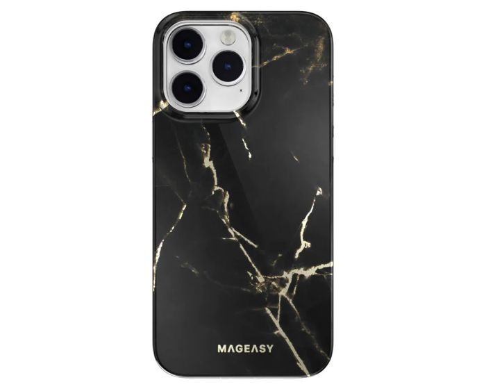 SwitchEasy Marble Hybrid MagSafe Case (MPH67P018PB22) Pearl Black (iPhone 14 Pro Max)