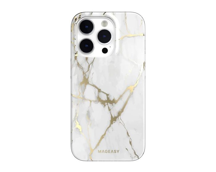 SwitchEasy Marble Hybrid MagSafe Case (MPH61P018CW22) Champagne White (iPhone 14 Pro)